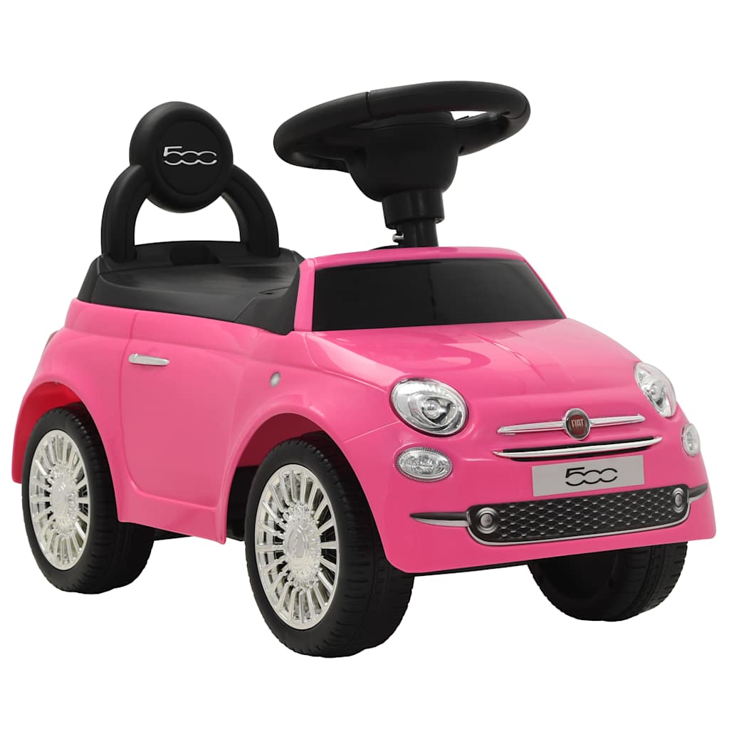 VidaXL voiture de course Fiat 500 rose