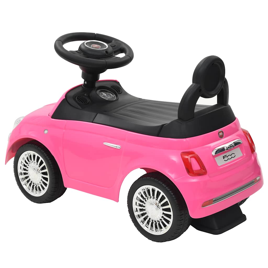 VidaXL voiture de course Fiat 500 rose