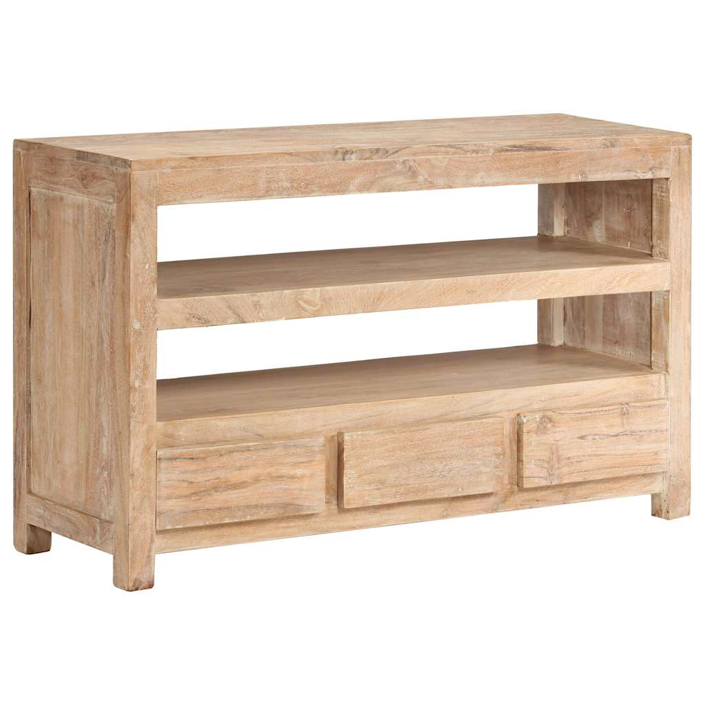 Vidaxl tv-meubel 90x30x55 cm massief acaciahout lichtbruin