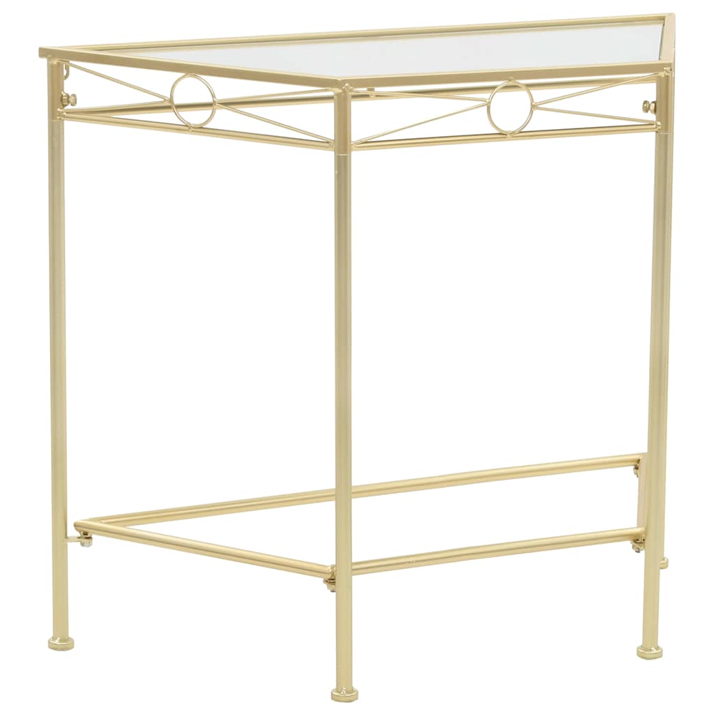 Vidaxl bijzettafel in vintage stijl 87x34x73 cm metaal goud