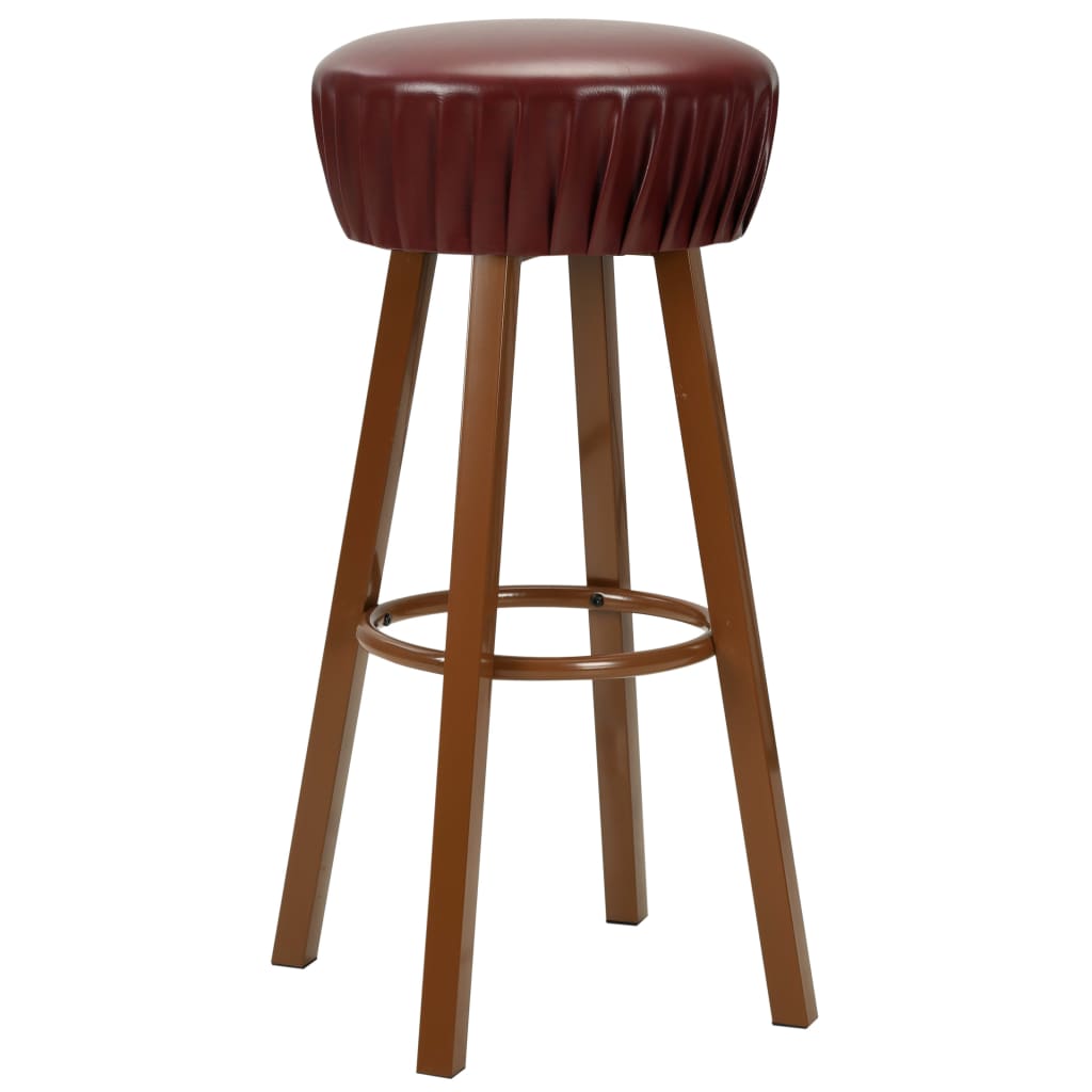 Vidaxl barstoelen 2 st kunstleer bruin