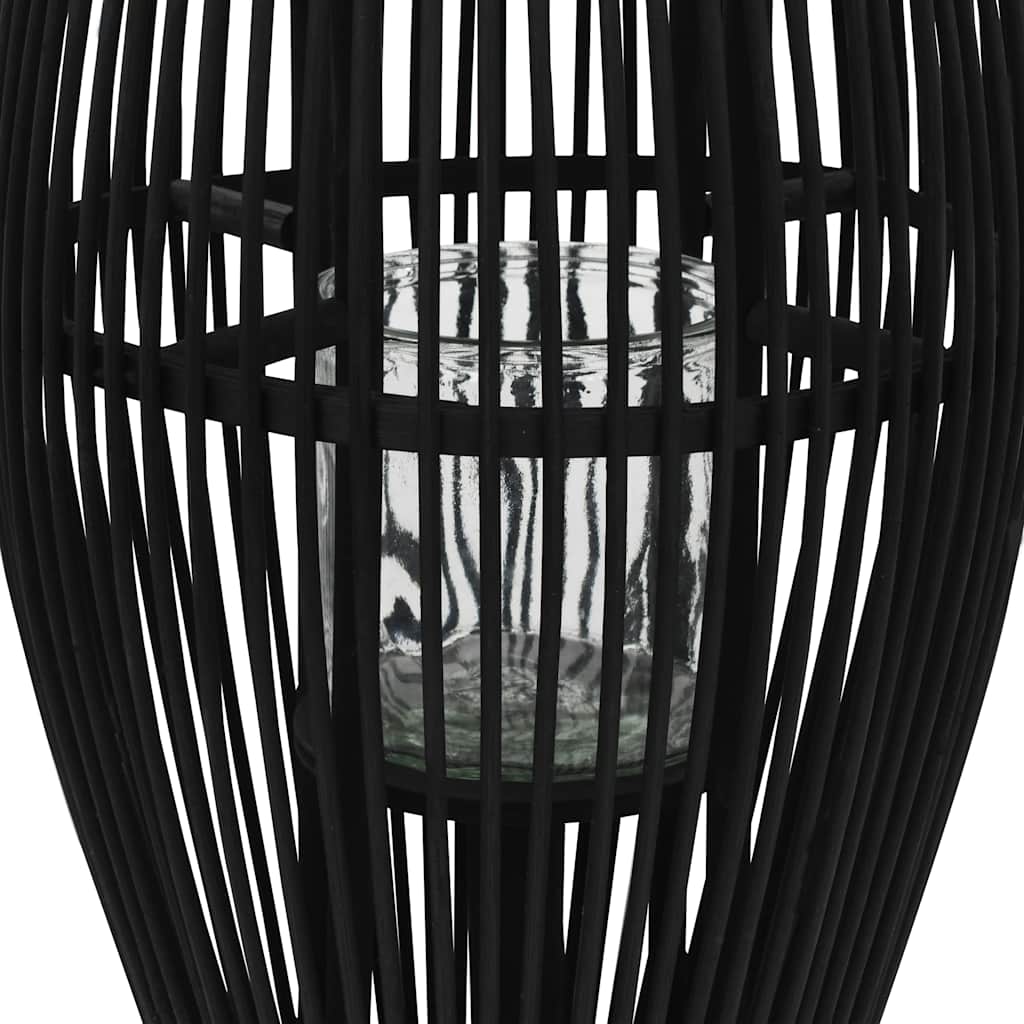 VidaXL porte-lanterne suspendu 60 cm bambou noir
