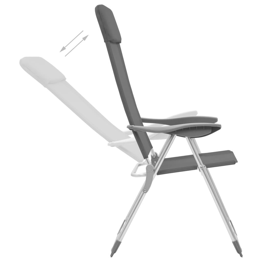 Vidaxl Campsite Chaises 2 PC