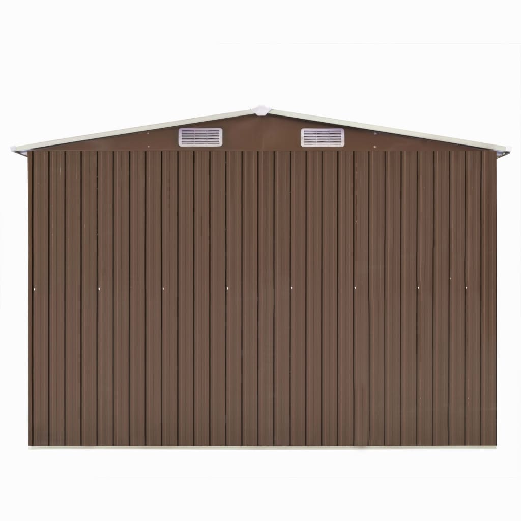 VidaXL Abri de jardin 257x580x181 cm métal marron