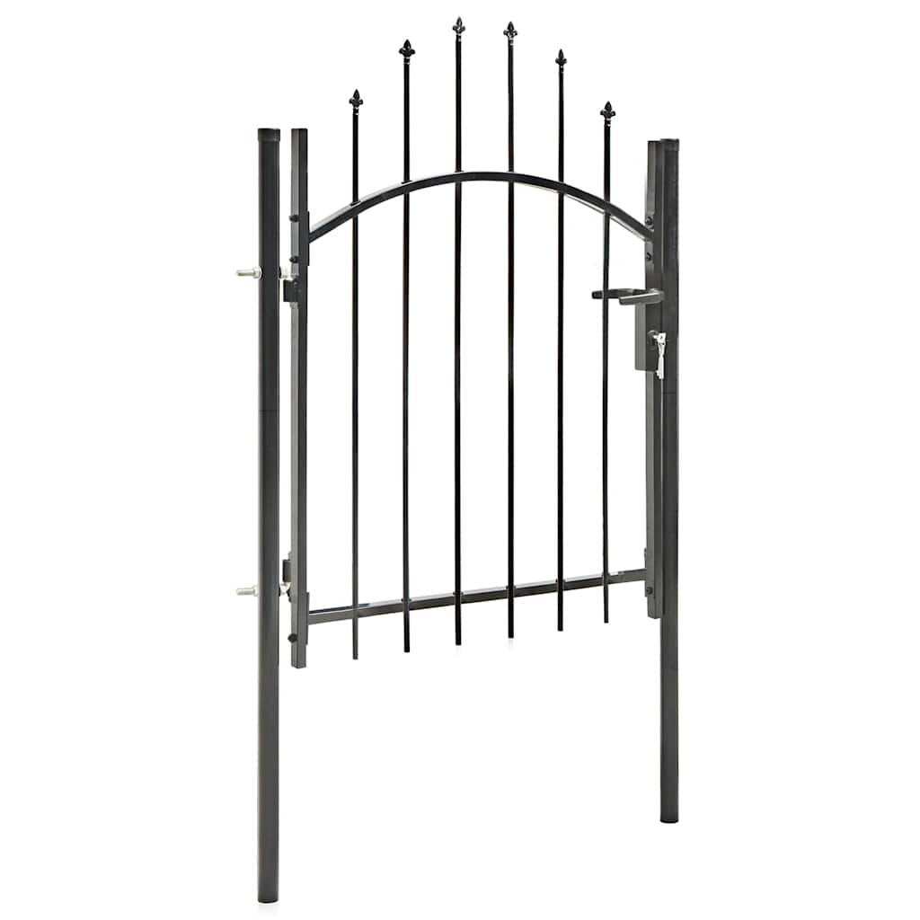 Vidaxxl portail 1x1,5 m acier noir