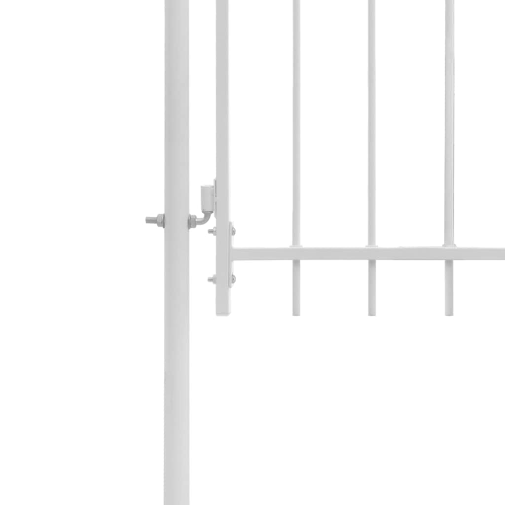 Port vidaxl 1x2 m en acier blanc
