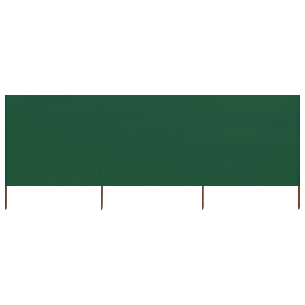 Vidaxx coupe-vent 3 panneaux 400x120 cm tissu vert