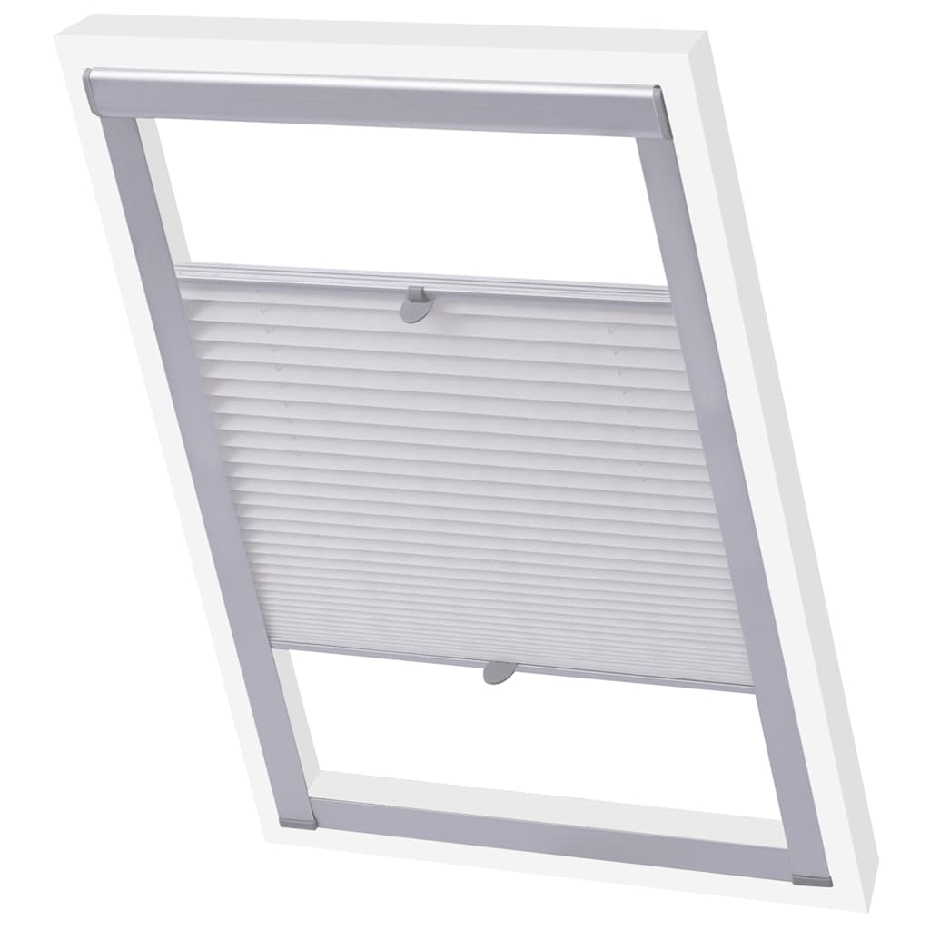 Vidaxl rouleau aveugle plissé blanc pk06