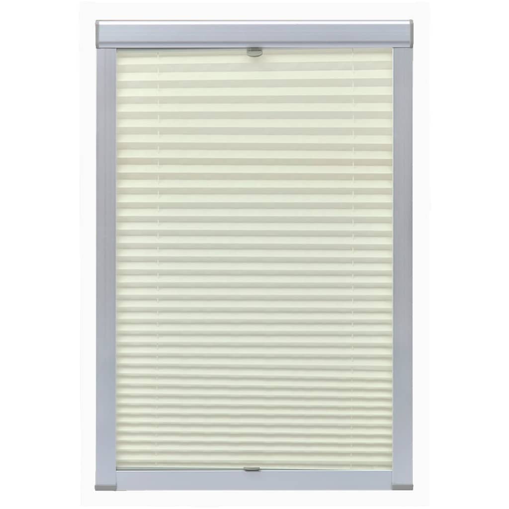 Vidaxl rouleau aveugle plissée crème sk08