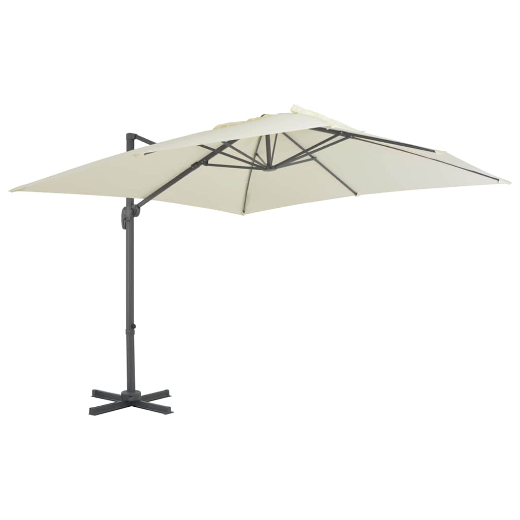 Parasol flottant Vidaxx avec mât en aluminium 300x300 cm couleur sable