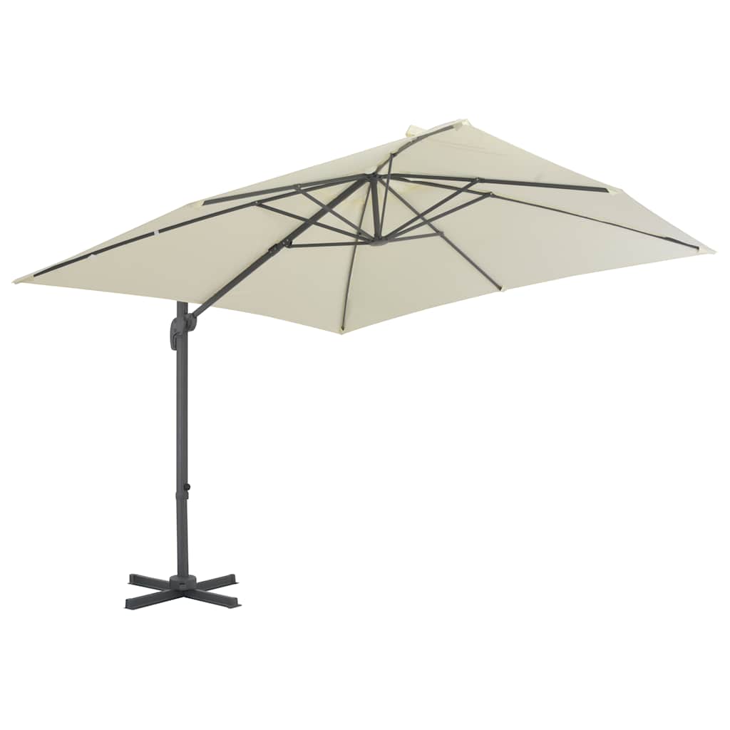 Parasol flottant Vidaxx avec mât en aluminium 300x300 cm couleur sable