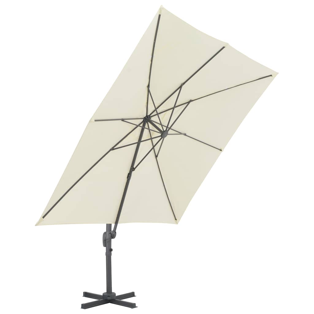 Parasol flottant Vidaxx avec mât en aluminium 300x300 cm couleur sable