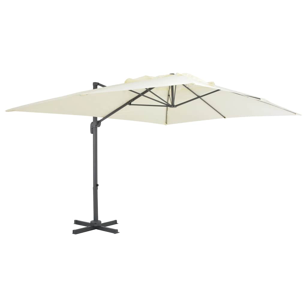Parasol flottant Vidaxx avec mât en aluminium 400x300 cm couleur sable