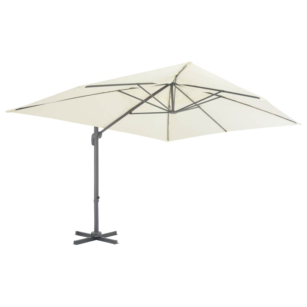 Parasol flottant Vidaxx avec mât en aluminium 400x300 cm couleur sable