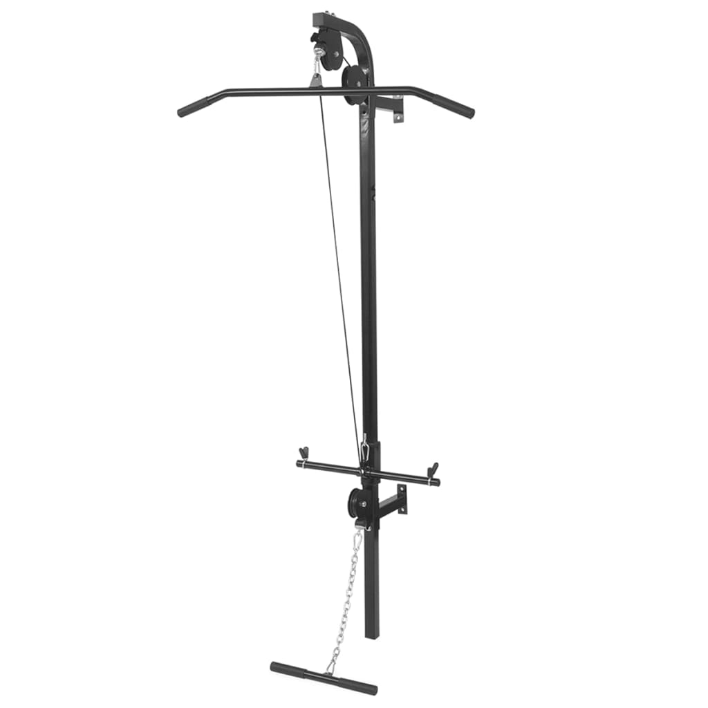Vidaxl Power Tower pour le mur avec haltère ensemble 30,5 kg