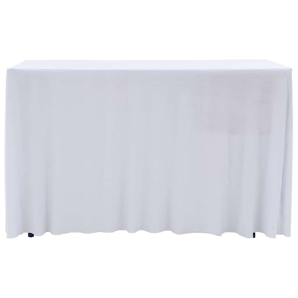Vidaxl 2 stage de table STAUT avec la jupe 120x60.5x74 cm blanc