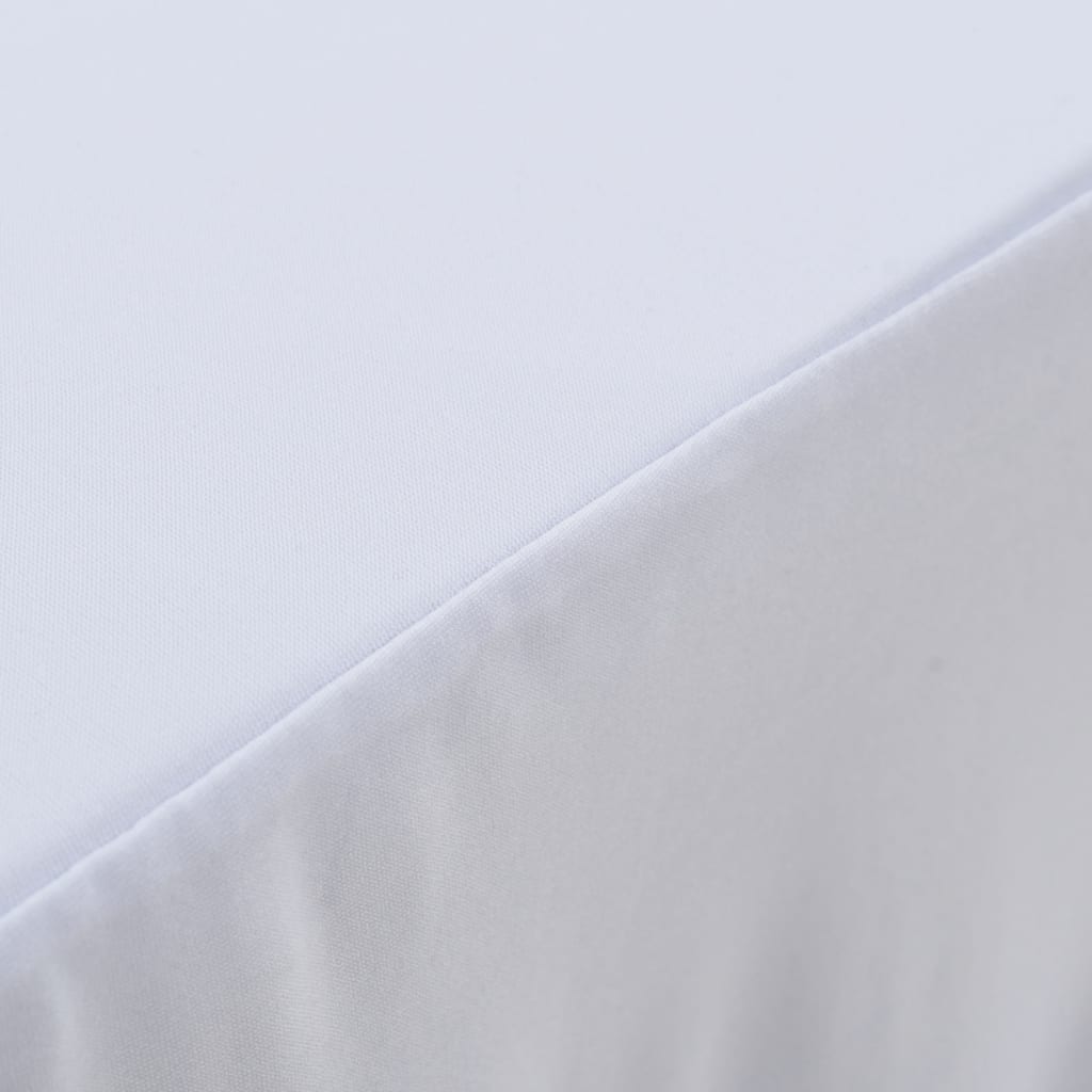 Vidaxl 2 stage de table STAUT avec la jupe 120x60.5x74 cm blanc