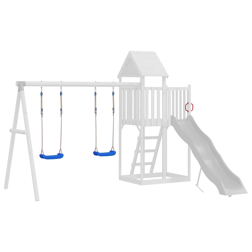 Vidaxl Swing Sièges 2 ST avec des cordes 37x15 cm Bleu en polyéthylène