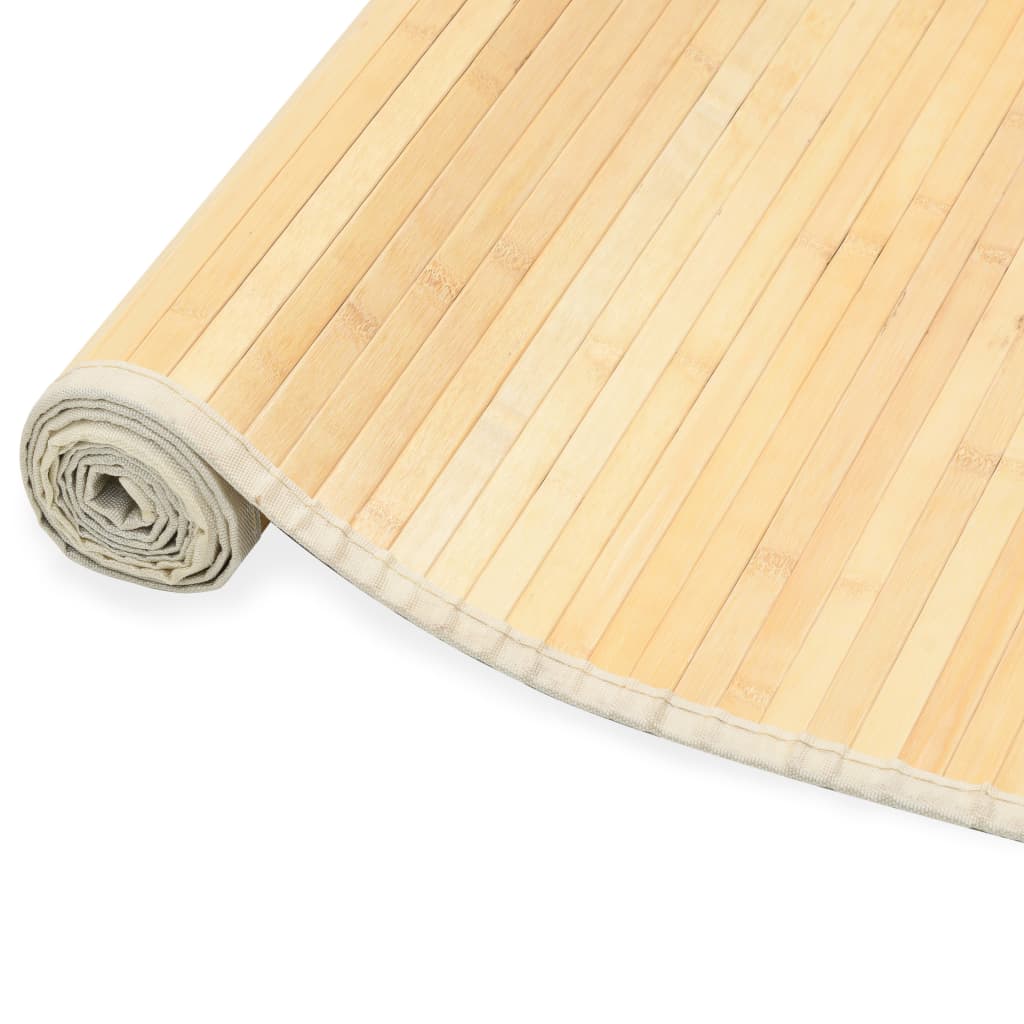 Vidaxl Carpet 100x160 cm Bamboo naturel