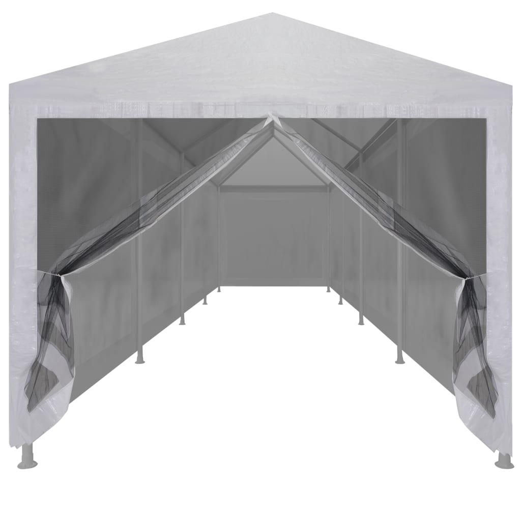 Tente de fête Vidaxl avec des murs latéraux de 10 maille 12x3 m