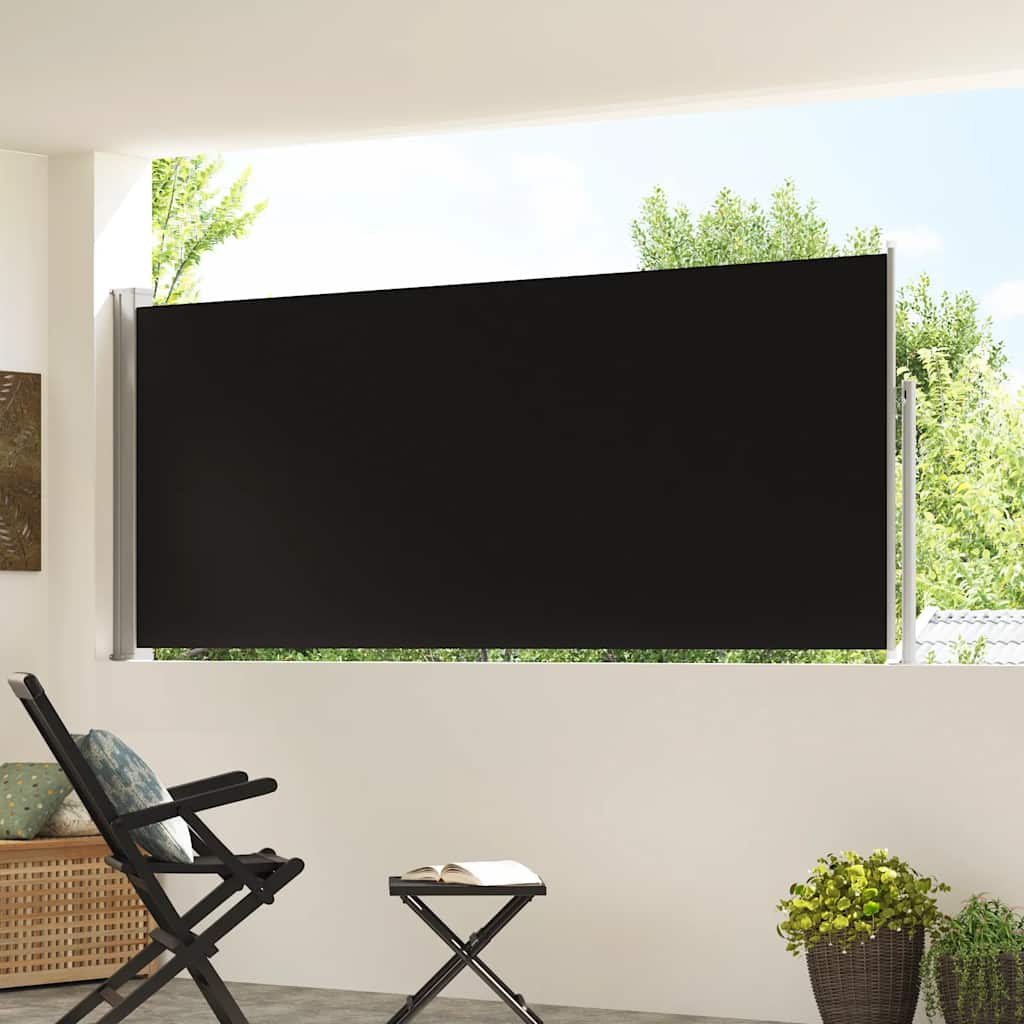 Vidaxx pare-vent extensible 120x300 cm noir