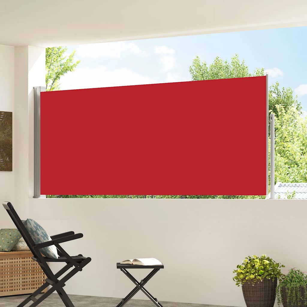 Vidaxx pare-vent extensible 120x300 cm rouge