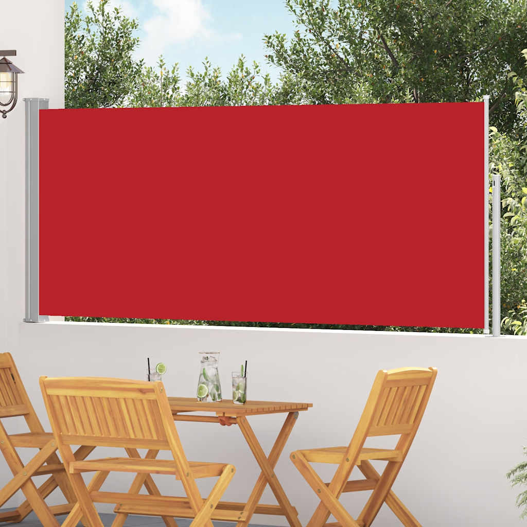 Vidaxx pare-vent extensible 120x300 cm rouge