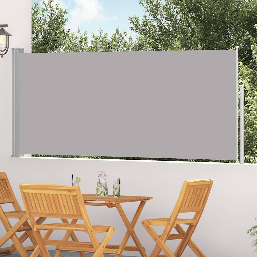 Vidaxx pare-vent extensible 120x300 cm gris