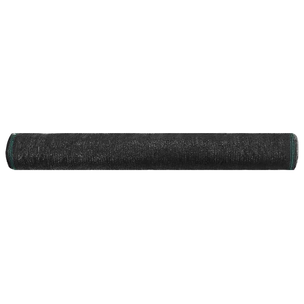 Écran de tennis Vidaxl 1x25 m HDPE noir