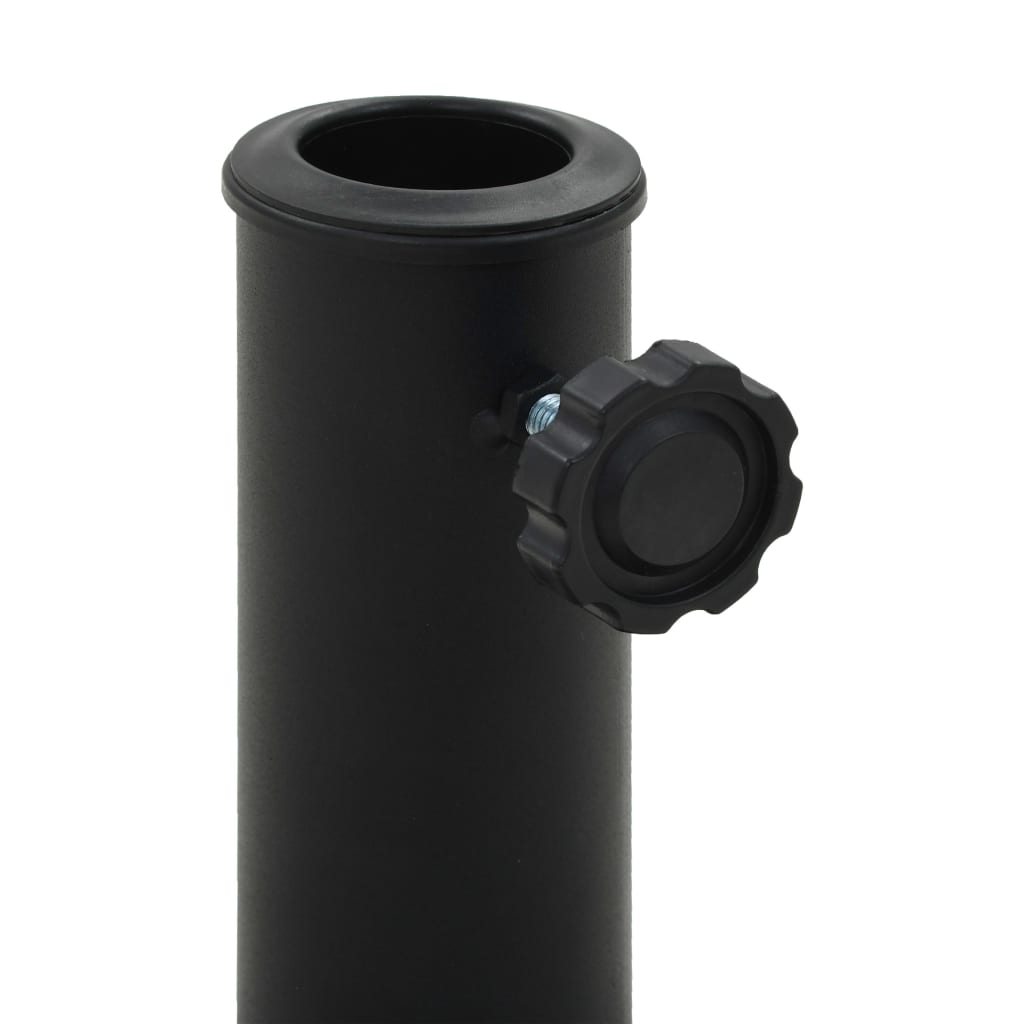 Vidaxl Parasol Foot Half-Round 15 kg Polyresin Black