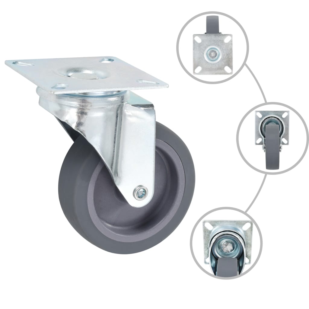 Vidaxx roulettes pivotantes 4 pièces 75 mm