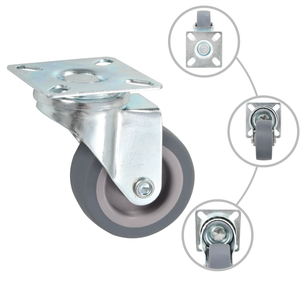 Vidaxx roulettes pivotantes 12 pièces 50 mm