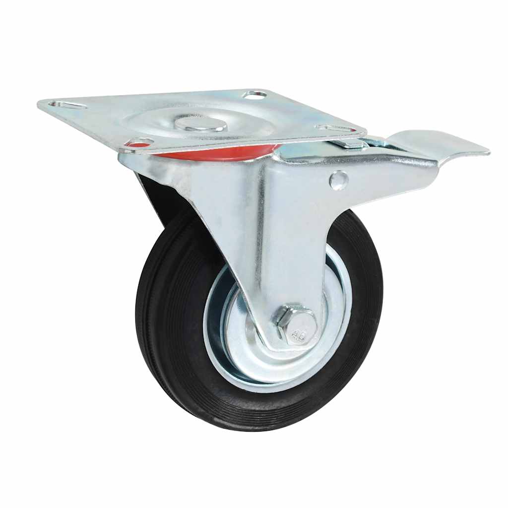 Vidaxx roulettes pivotantes avec double frein 4 pcs 100 mm