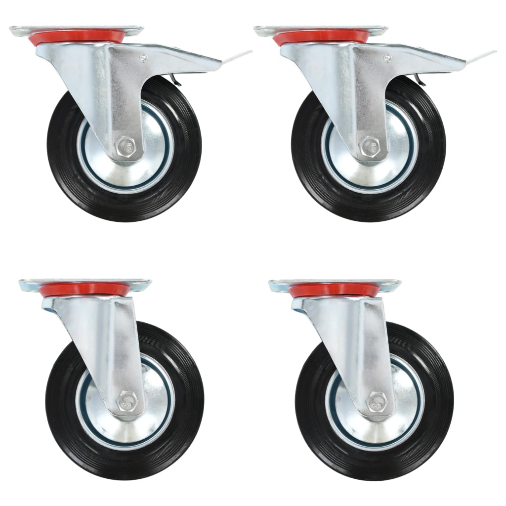 Vidaxx roulettes pivotantes 4 pièces 160 mm