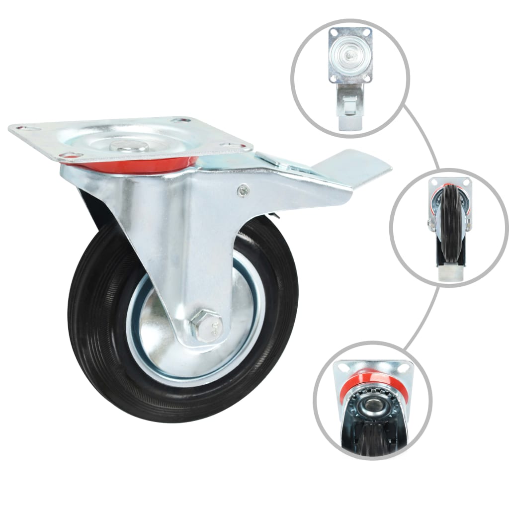 Roues VidaXL 4 pièces 160 mm