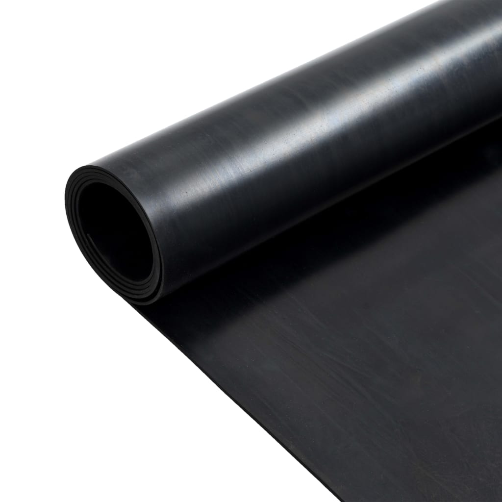 Mat de plancher Vidaxl Anti-slip 2 mm en caoutchouc de 1,2x2 m en douceur