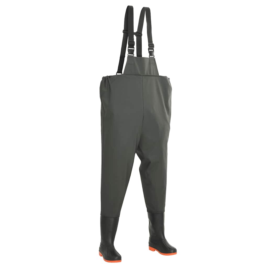 Vidaxl waadbroek avec bottes taille 42 vert