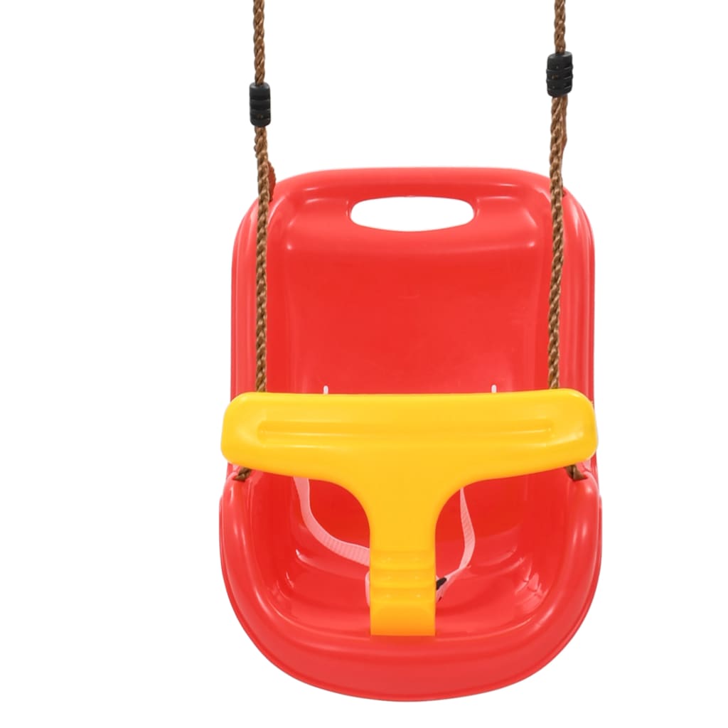 Vidaxl Baby Swings 2 Sts avec ceinture de sécurité pp rouge