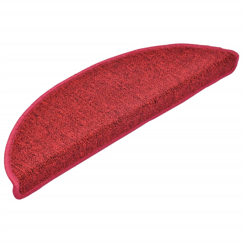 Mattes d'escalier Vidaxl 15 ST 56X17X3 CM Bordeaux Hémisphère