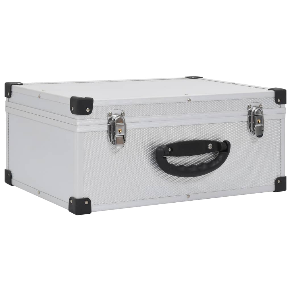 Vidaxl CD Case pour 60 CDS Aluminium ABS Silver Colored