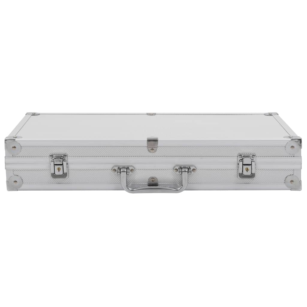 Vidaxx mallette pour pistolet aluminium abs couleur argent