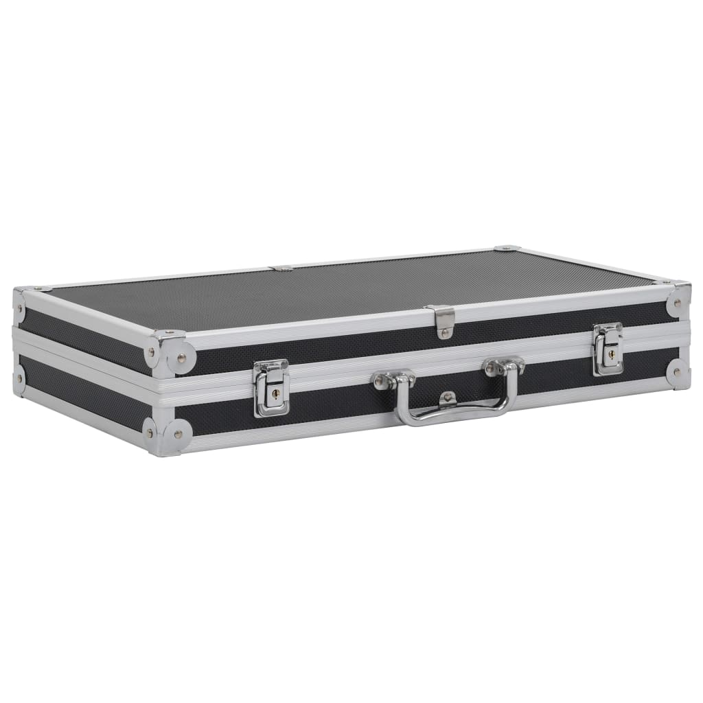 VidaXL Wapenkoffer Aluminum ABS Black