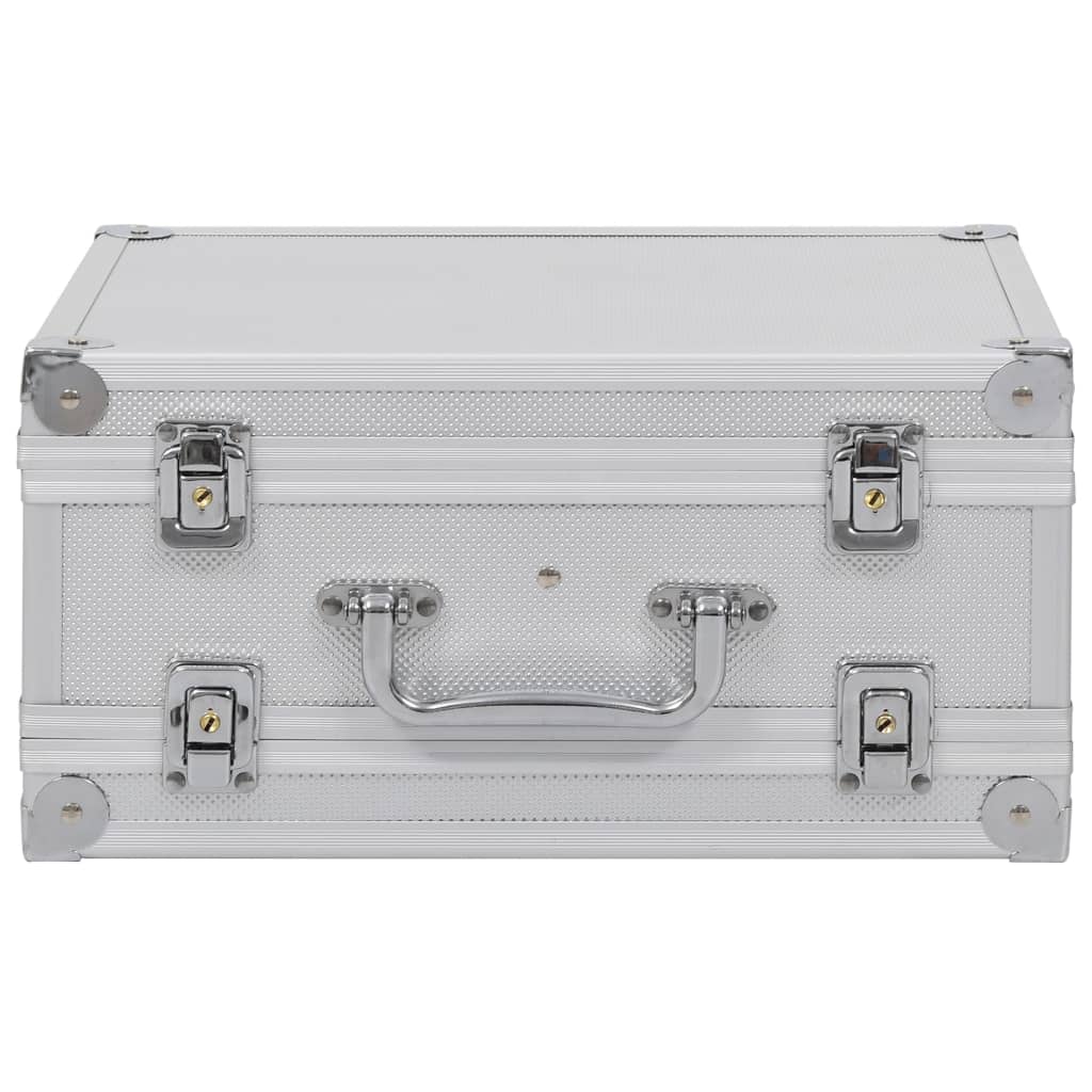 Vidaxx mallette pour pistolet aluminium abs couleur argent