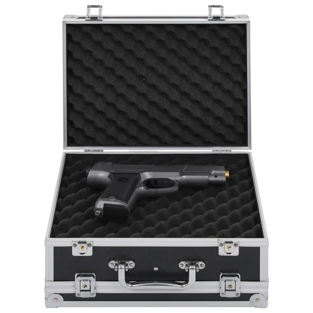 Vidaxx mallette pour pistolet aluminium abs noir