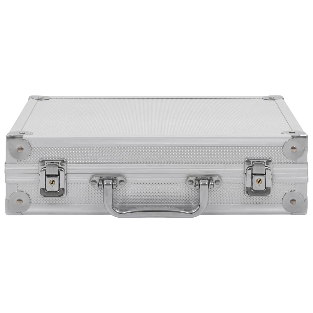 Vidaxx mallette pour pistolet aluminium abs couleur argent