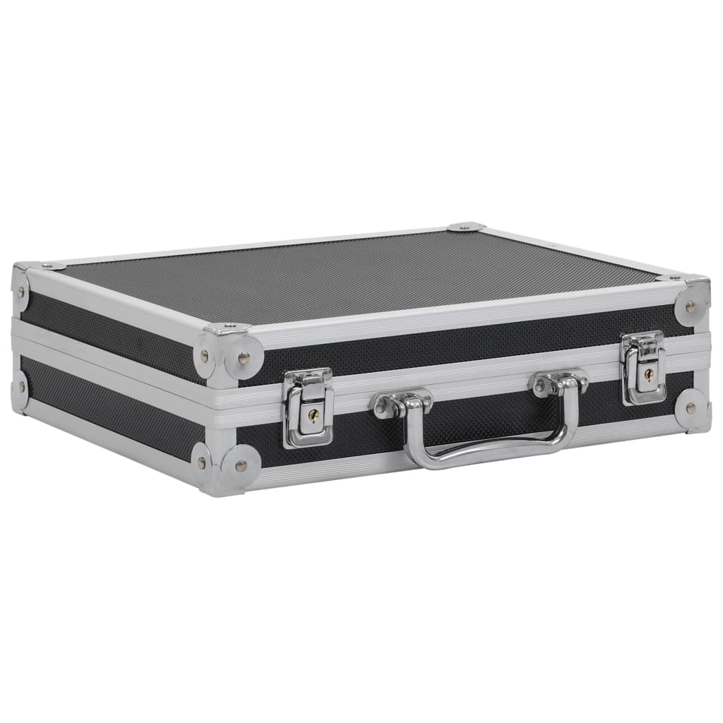 Vidaxx mallette pour pistolet aluminium abs noir