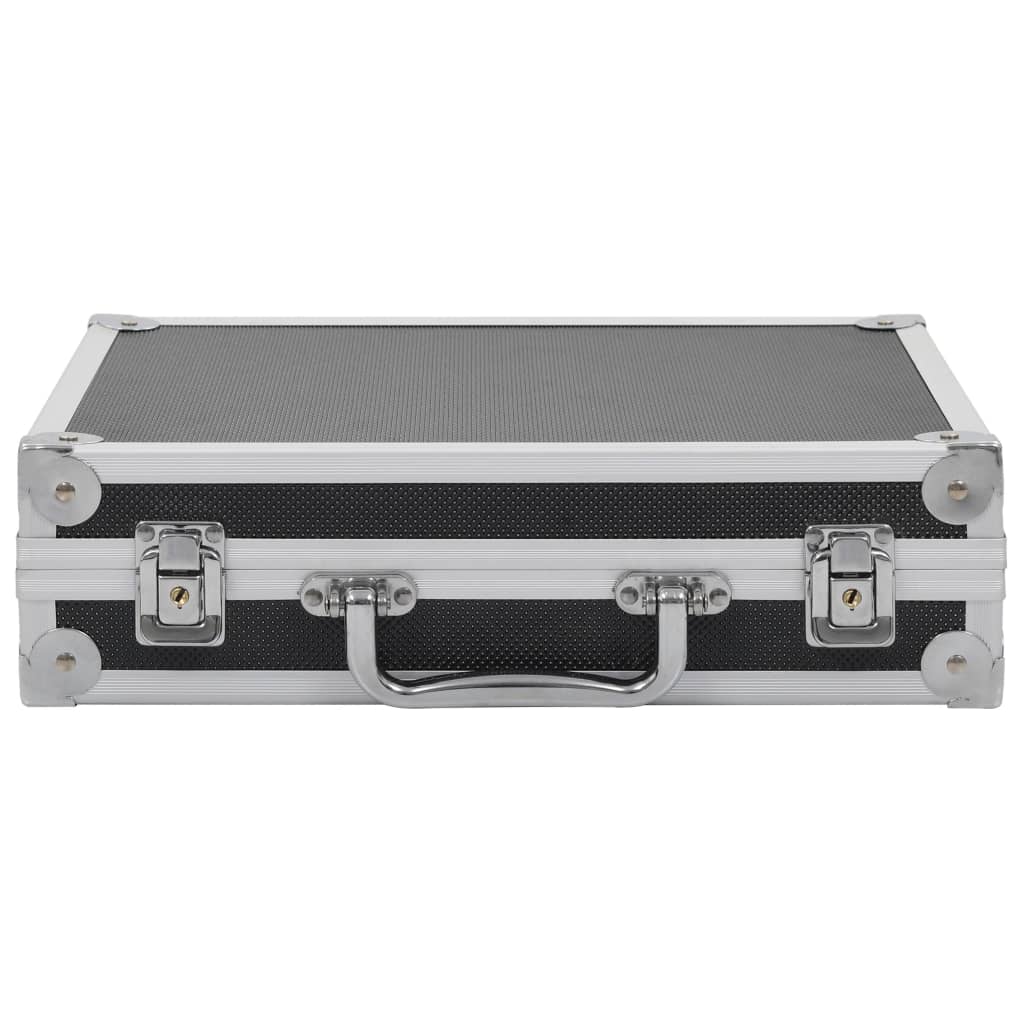 Vidaxx mallette pour pistolet aluminium abs noir