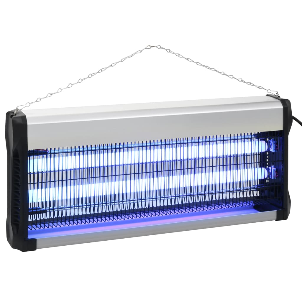 Vidaxl vliegendoder 40 w aluminium abs noir