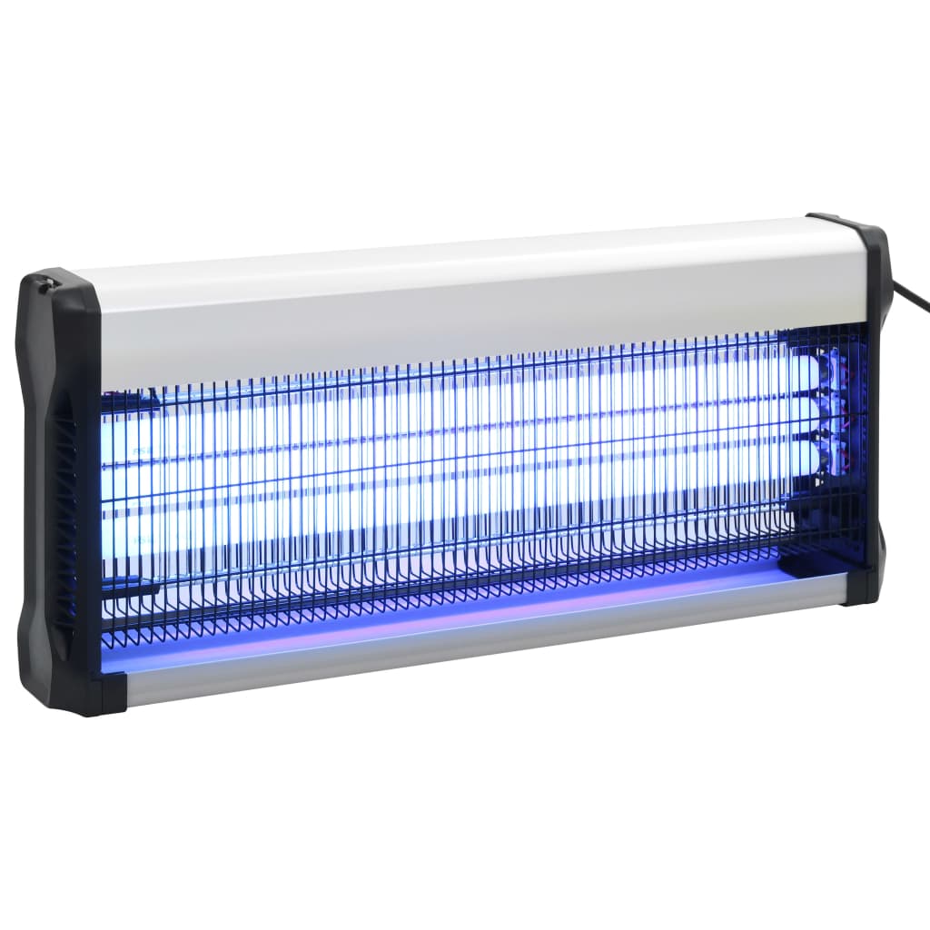 Vidaxl insectdoor tueur 60 w aluminium abs noir