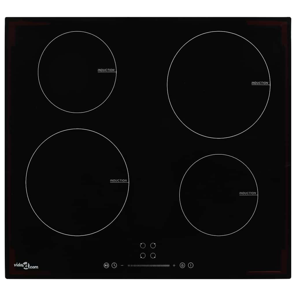 Vidaxl Induction Hob avec 4 zones de cuisson Contrôle tactile de 7000 W